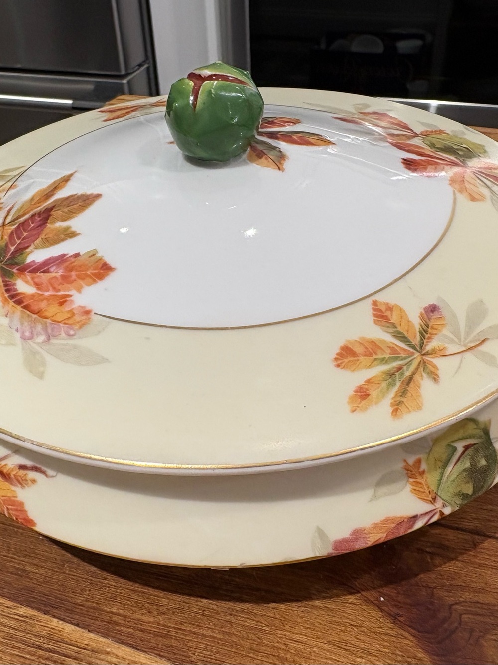 Celebrate Czechoslovakia Autumn Leaf Covered Serving Dish 1920-1940
